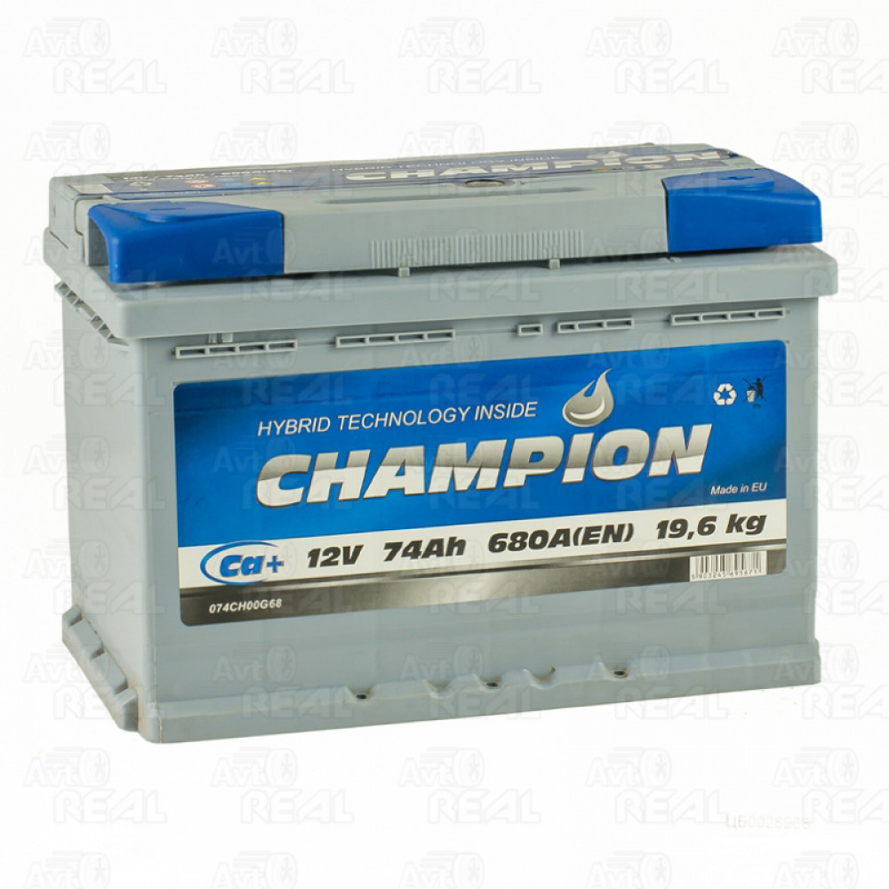 Акумулятор 74 Ah/12V Champion Euro (0) (278х175х190)