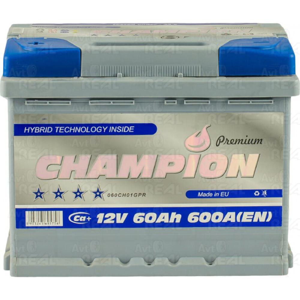 Акумулятор 60 Ah/12V Champion  Premium (1) (242х175х190)