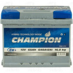 Акумулятор 65 Ah/12V Champion Euro (0) (242з175х190) 