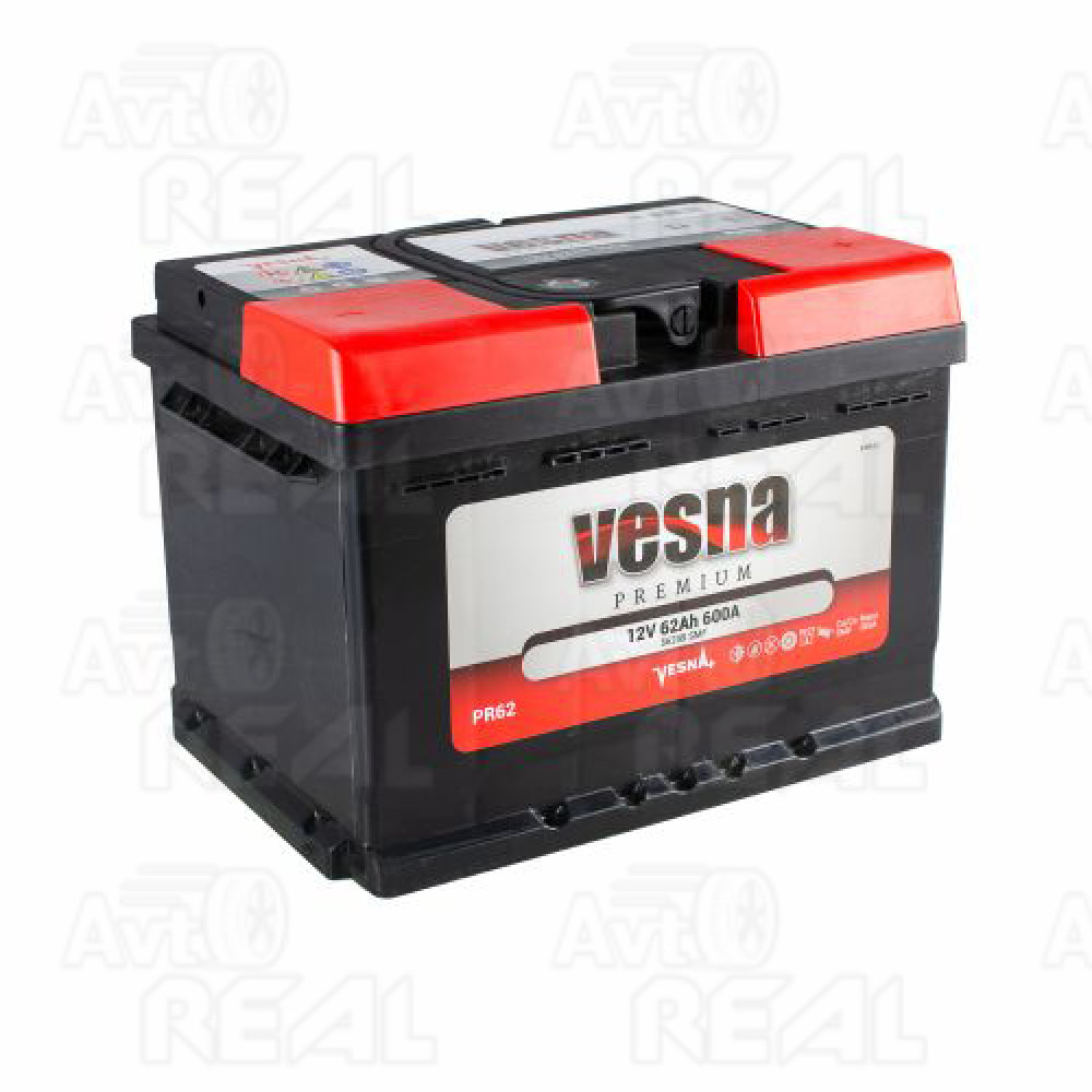 Акумулятор 62 Ah/12V NEW!!!! Vesna Premium Euro(0) (242х175х175)