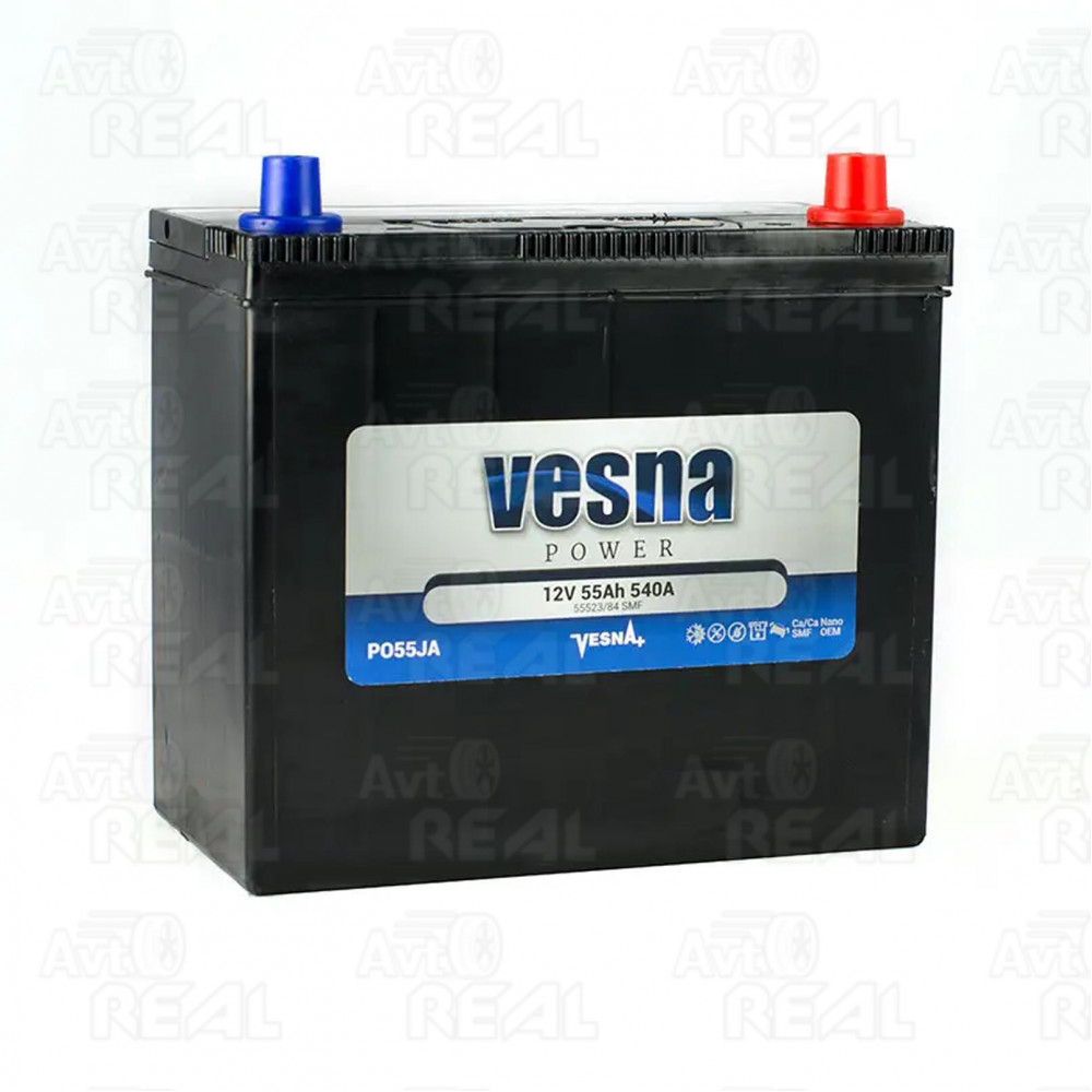 Акумулятор 55 Ah/12V NEW!!!! Vesna Japan Euro(0) (237х134х205)