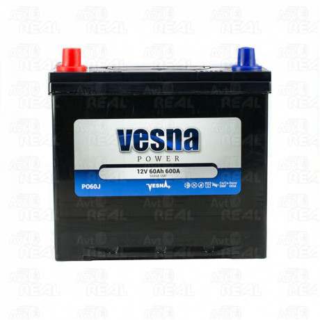 Акумулятор 60 Ah/12V NEW!!!! Vesna Japan Euro(0) (230х173х200)