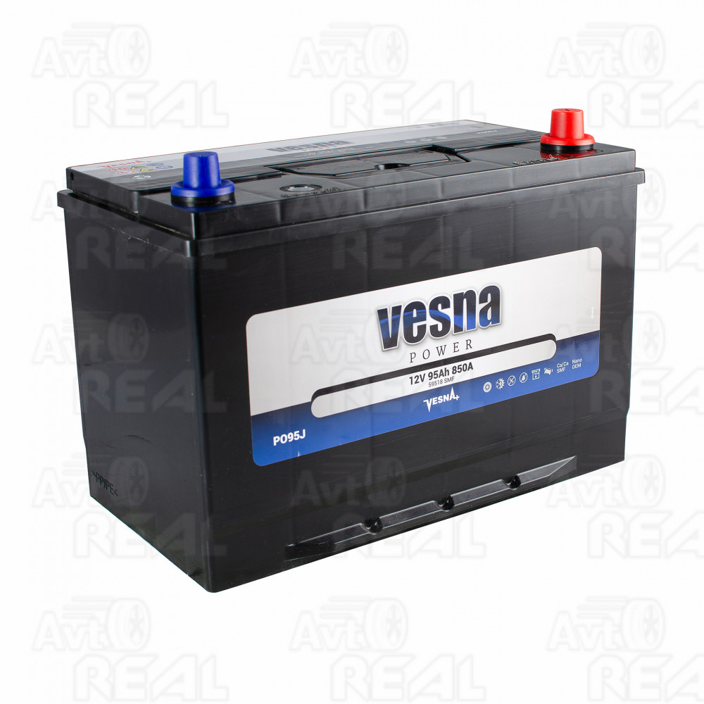 Акумулятор 95 Ah/12V NEW!!!! Vesna Japan Euro(0) (303х175х227)