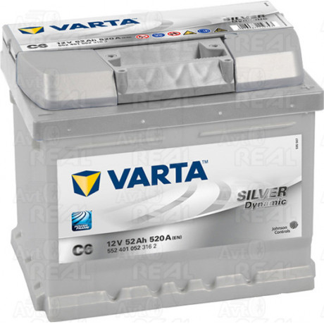 Акумулятор 52Ah-12v VARTA SD (C6) (207х175х175), R, EN520