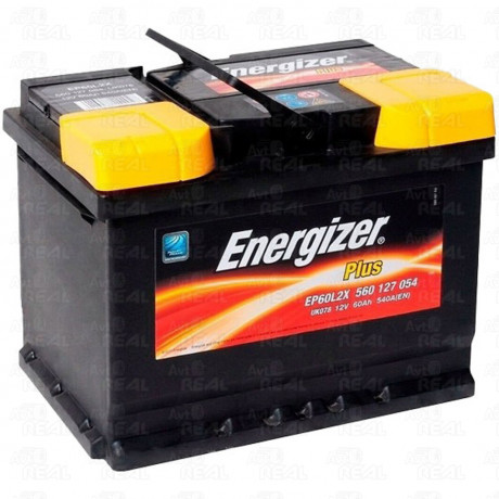 Аккумулятор   60Ah-12v Energizer Plus (242х175х190), L,EN540