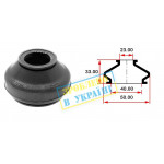 Пильник опори кульової рульового наконечника (універсальний) (40х23x33) 