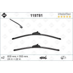 Щітки склоочисника (600/550mm) Opel Meriva/Zafira 99-10 