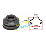 Пильник опори кульової рульового наконечника (універсальний) (16х31x21) 