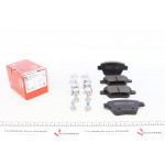 Колодки гальмівні (задні) VW Caddy III/Golf VI/VII/Touran 10- (Bosch) (з аксесуарами) 