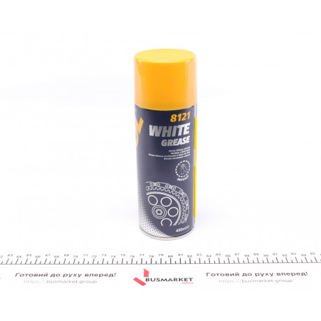 Змазка універсальна (спрей/біла/літіева) White Grease (450g) заміна на 8121 MANNOL