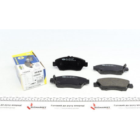 Колодки гальмівні (передні) Honda Civic V/VI/VII 91-05/CRX III 92-98/Jazz 08-14