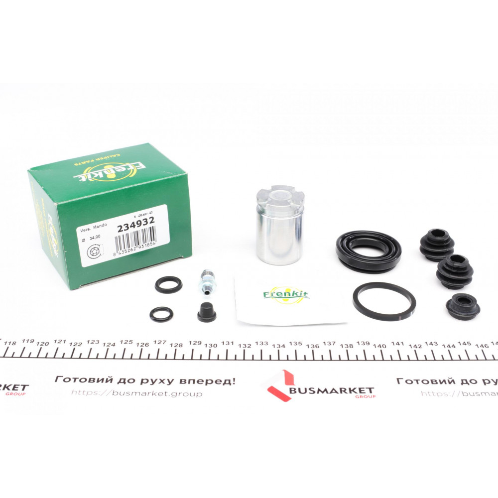 Ремкомплект супорта (заднього) Hyundai Solaris/KIA Rio 11- (d=34mm)(+ поршень)(Mando)
