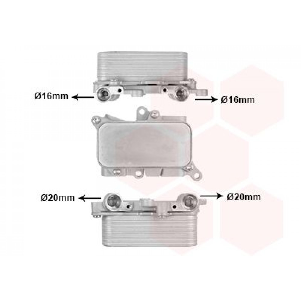 Радіатор оливи АКПП Audi Q7/VW Touareg 06-18 (теплообмінник)