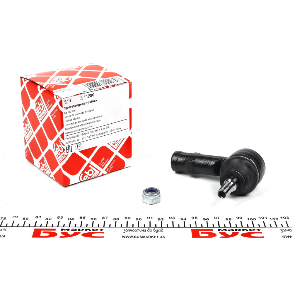 Наконечник тяги рульової Fiat Scudo (12mm)