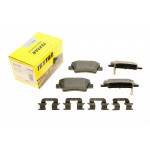 Колодки гальмівні (задні) Kia Cerato/Optima/Hyundai Sonata/i30/Elantra 13- (Akebono) Q+ 