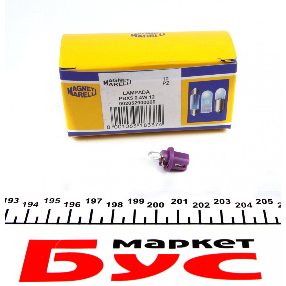 Автолампа PBX5 12V 0.4W BX8.5d