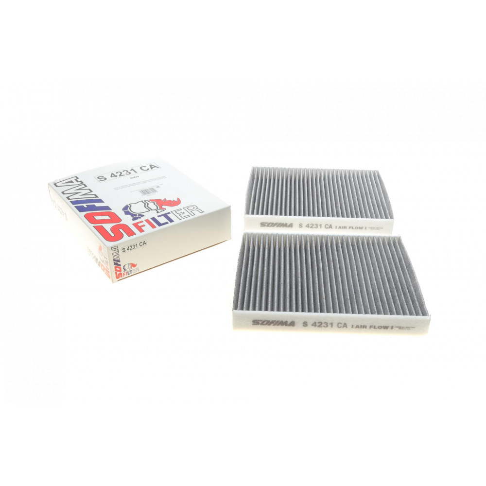 Фільтр салону BMW 5 (F10/F11/F07)/6 (F06/F12/F13)/7 (F01-F04) 08-18 (вугільний) (к-кт 2 шт.)