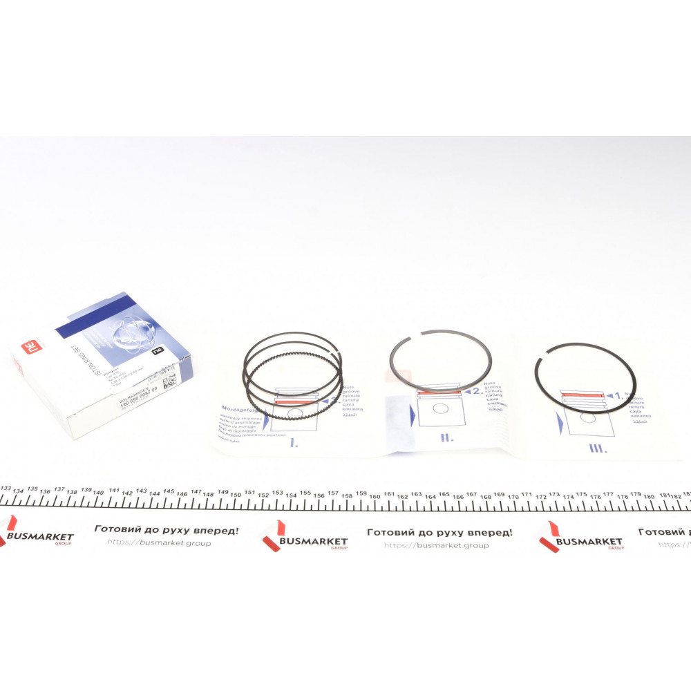 Кільця поршневі VW Golf V/VI/Passat 2.0FSI/TFSI 04- (82.50mm/STD) (1.2-1.5-2.0) = 8950660000
