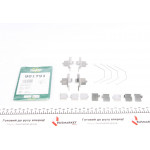 Планка супорта (переднього) прижимна (к-кт) Mazda 6 06- (Akeb) 