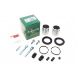 Ремкомплект супорта (переднього) Nissan NP300 05- (d=46mm) (Niss)(+2 поршня/направляюча) SuperKit 