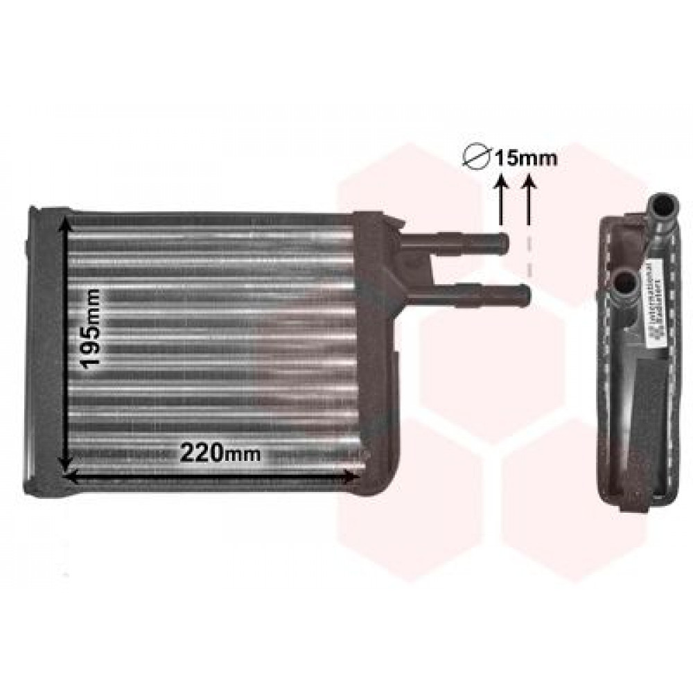 Радіатор пічки Citroen Jumper/Fiat Ducato/Peugeot Boxer 94-