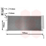 Радіатор кондиціонера (з осушувачем) Chevrolet Trax/Opel Mokka 1.4 12- 