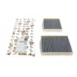 Фільтр салону Citroen C3/Peugeot 207/208 09- (вугільний) (к-кт 2шт.) 