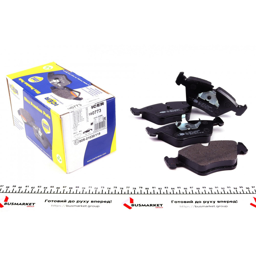 Колодки гальмівні (передні) BMW 3 (E36/E46) 92-06/5 (E34) 87-96/7 (E32) 87-94/Z3 (E36) 97-03