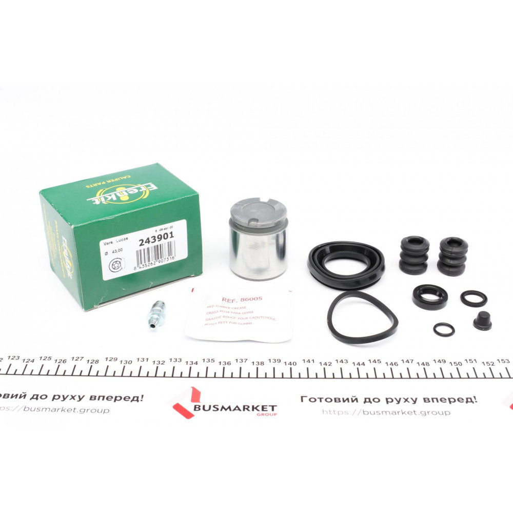 Ремкомплект супорта (заднього) Ford Scorpio 94-98 (d=43mm) (Lucas)(+поршень)