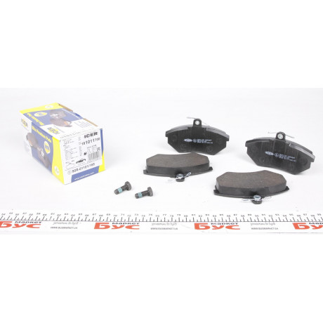 Колодки гальмівні (передні) Audi 80 91-96/A4 94-01/VW Caddy 95-04/Golf 90-02/Passat B3/B4 88-96