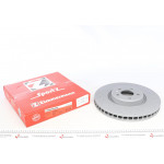 Диск гальмівний (передній) Audi A5/Q7 15-/VW Touareg 17- (349x34) (з покриттям) (з отворами) (вент) 