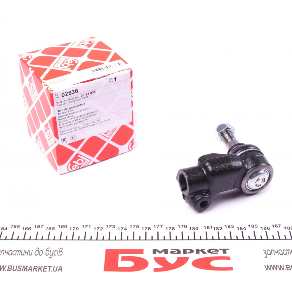 Наконечник тяги рульової (R) Opel Kadett E -91/Daewoo Lanos 95-
