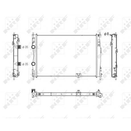 Радіатор охолодження Nissan Qashqai 2.0D 07-14