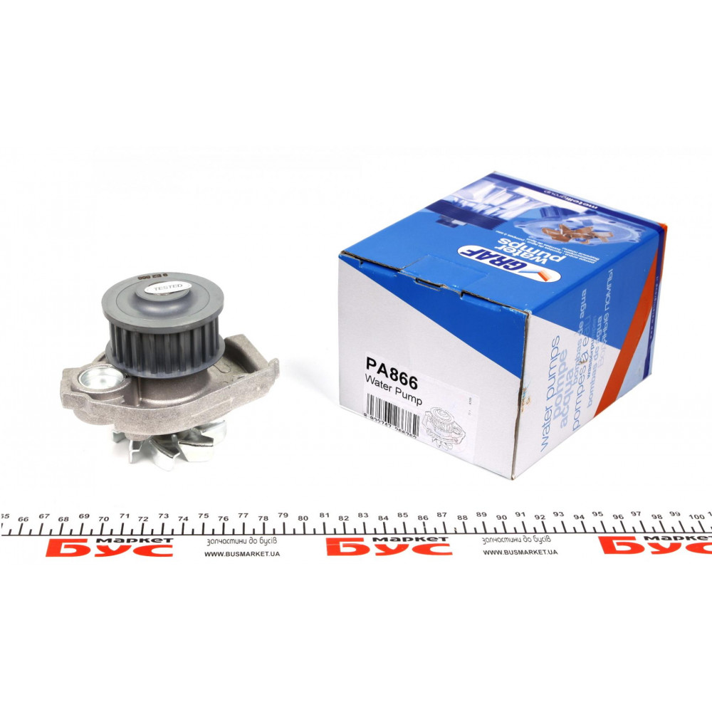 Помпа води Fiat Doblo/Panda/Punto/Bravo/Stilo 1.2/1.4 01- (23z) (B/B) (8 лоп.) (метал.імпеллер)