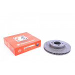 Диск гальмівний (передній) Porsche Cayenne/VW Touareg 02- (330x32) (L) (з покриттям) (з прорезом) (вент) 