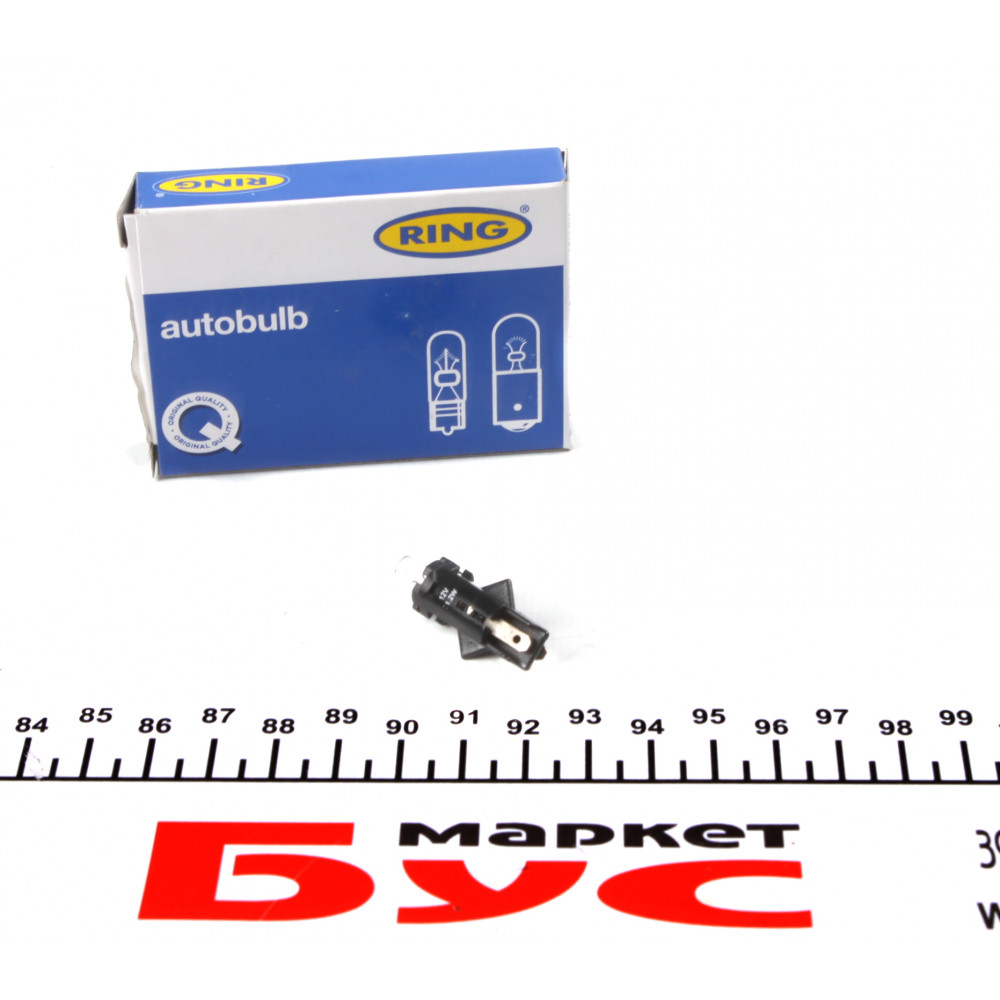 Автолампа 12V 1.2W BG8.5 - 5.5D Black (в прикурювач)