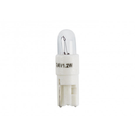 Автолампа 24V 1.2W Kw2X4.6d White (в щиток приладів)