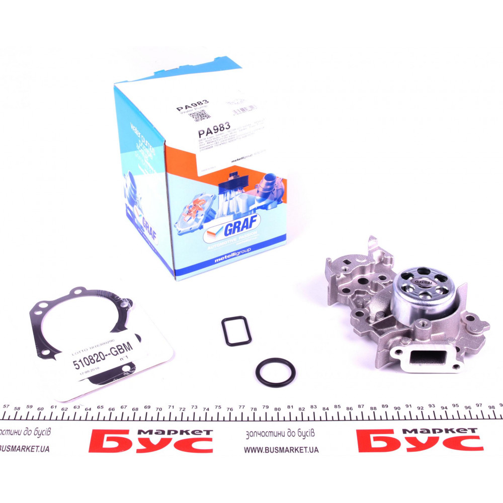 Помпа води Renault Clio II/III/IV/Logan II 1.2/1.2 16V 00-/Kangoo 1.0 03- (Доп.) (6 лоп)