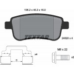 Колодки гальмівні (задні) Renault Fluence/Megane/Scenic 08- (TRW) Q+ 