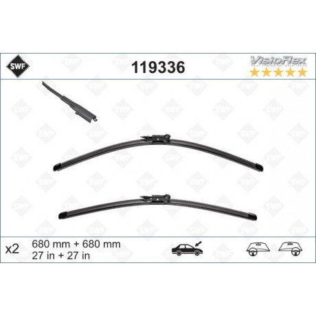 Щітки склоочисника (680/680mm) Ford Mondeo 14-