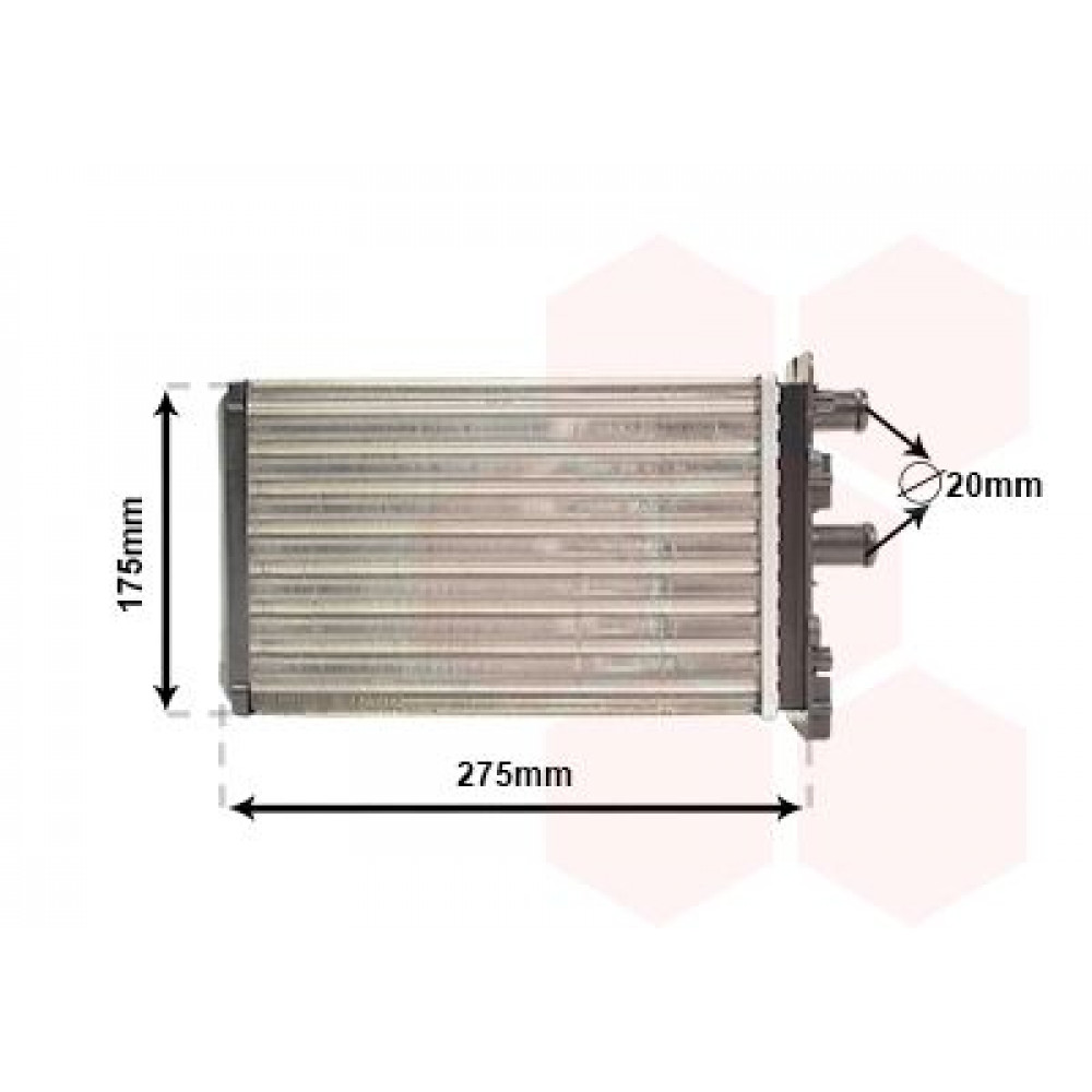 Радіатор пічки VW T4 1.8-2.8 90-03