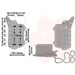 Радіатор масляний Nissan Qashqai/Renault Kadjar 1.6 dCi 11- (теплообмінник) 