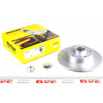 Диск гальмівний (задній) Renault Megane 08- (260x8) (+ABS) (з підшипником) PRO 