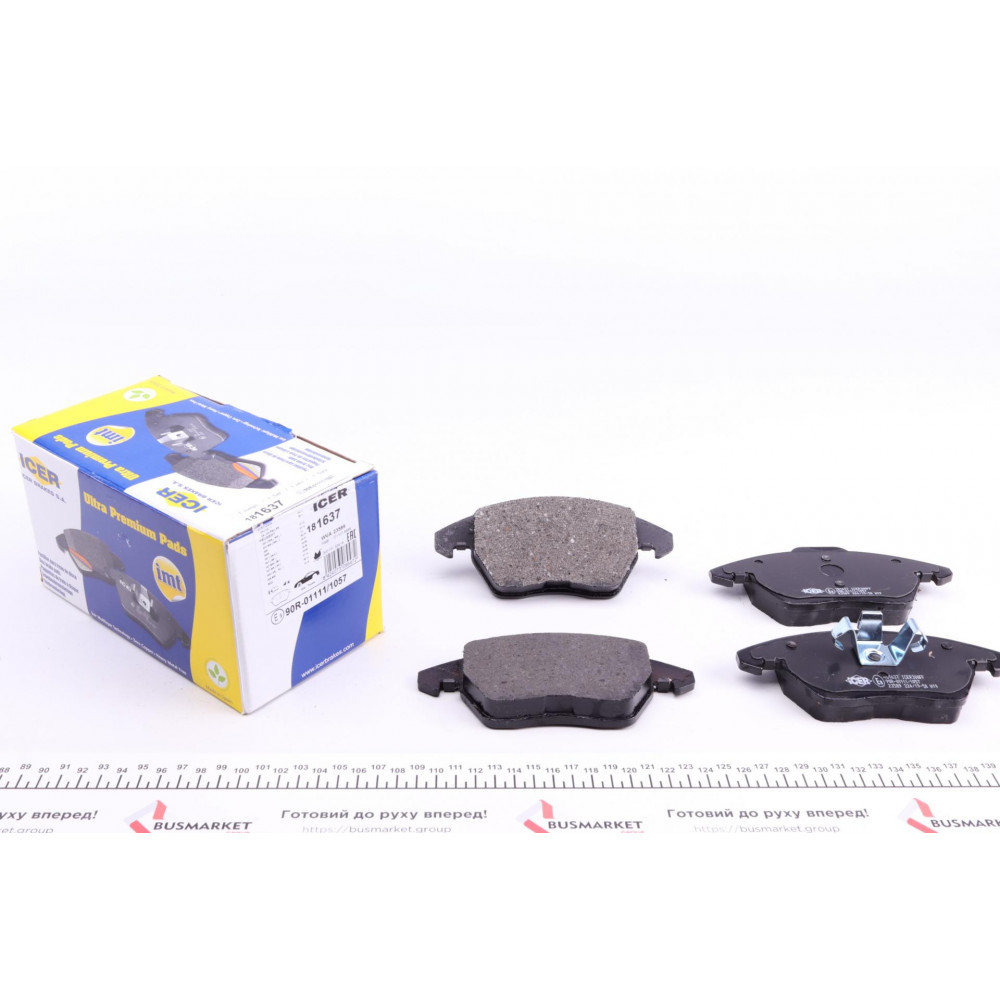 Колодки гальмівні (передні) Citroen C4 04-11/Peugeot 207/308 07-14/208 12-/307 03-09/3008 09-16