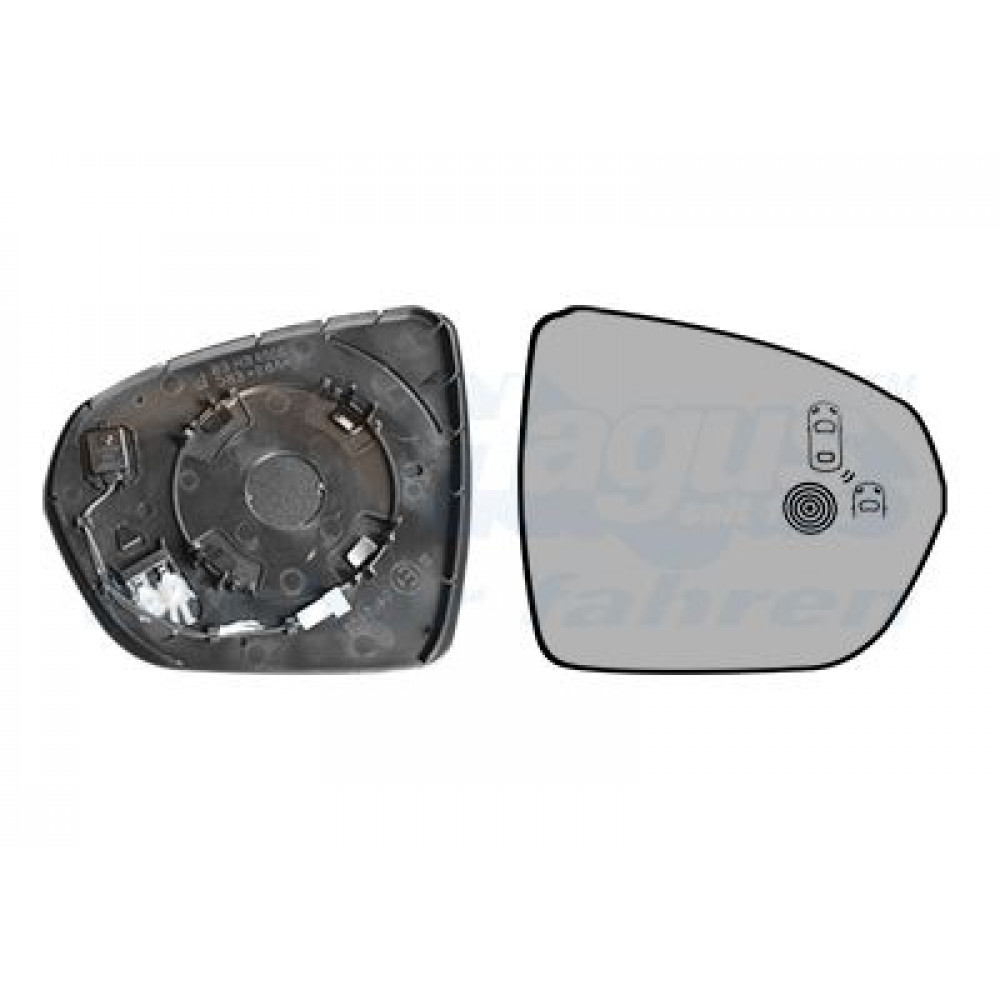 Скло дзеркала (з підігрівом) Citroen C5/Peugeot 3008/5008 II 16- (R)