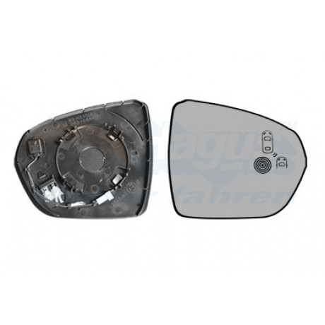 Скло дзеркала (з підігрівом) Citroen C5/Peugeot 3008/5008 II 16- (R)