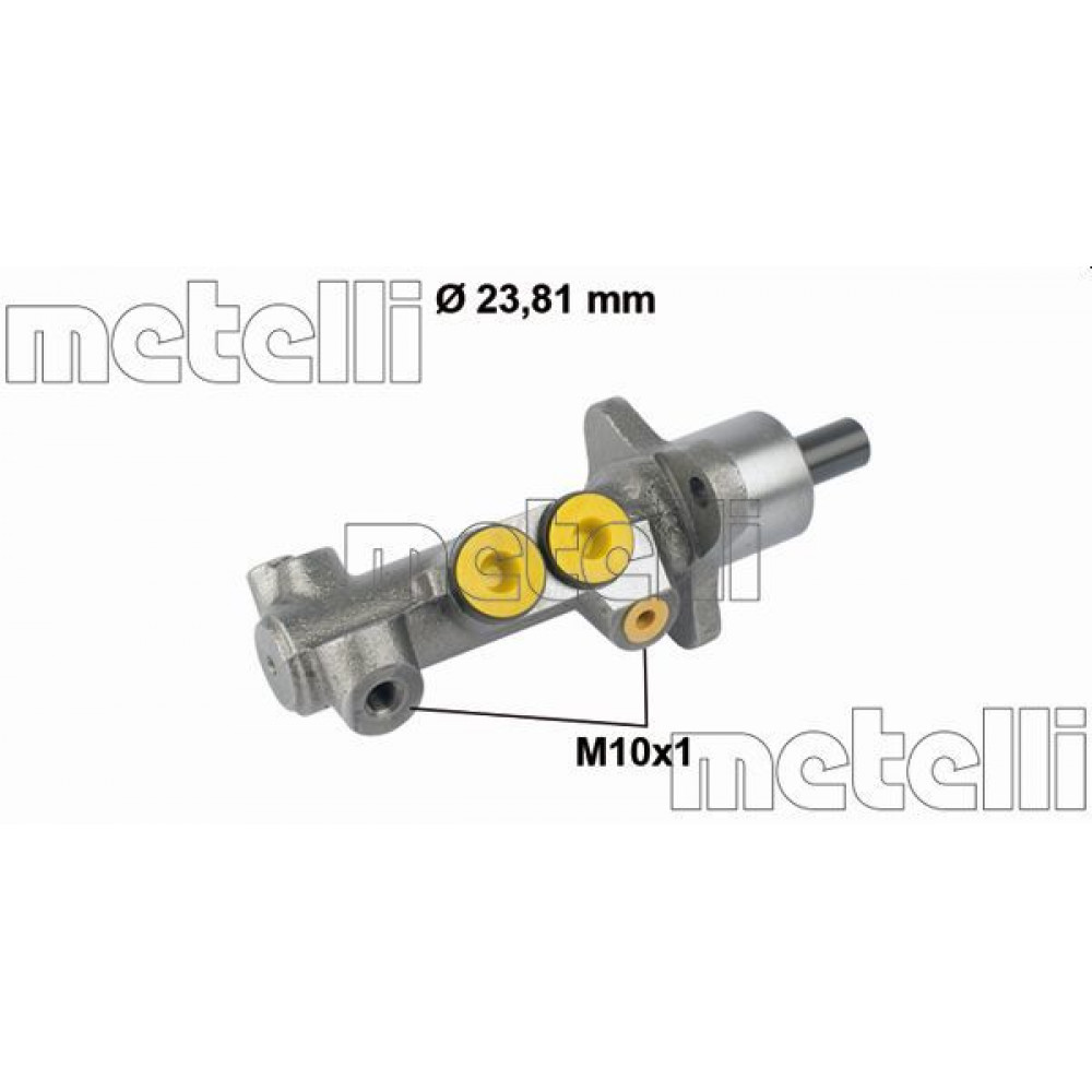 Циліндр гальмівний (головний) VW Golf/Passat 91-02/Seat Ibiza II/Toledo 91-99 (d=23.81mm)