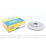 Диск гальмівний (передній) Fiat Punto 08-/Opel Corsa D/E 06- (256x22) (з покриттям) (вентильований) 