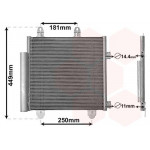 Радіатор кондиціонера Citroen C1/Peugeot 108 1.0/1.2VTi 14-  (з осушувачем) 