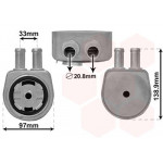 Радіатор масляний Ford Galaxy/Mondeo 2.0/2.3 10- (теплообмінник) 